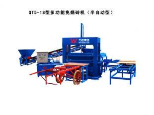 半自動免燒空心磚機QT5-18與加氣混凝土技術概述